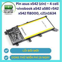 Pin LAPTOP asus x542 (zin) –vivobook a542 a580 r542 x542 fl8000, c21n1634 MỚI 100% BH 6 THÁNG