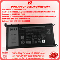 PIN LAPTOP DELL Inspiron 13 5368 5378 15 5567 5568 5578 Inspiron 17 5765 5767 5770 WDX0R 42Wh