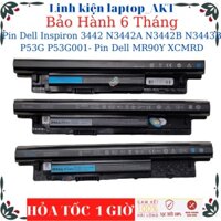 Pin Laptop Dell Inspiron 3442 N3442A N3442B N3443B P53G P53G001- Pin Dell MR90Y XCMRD