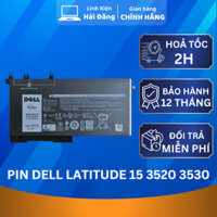 Pin Laptop Dell Latitude 15 3520 3530 E5280 E5480 E5580 E5580 5490 5590 5495 3DDDG D4CMT GJKNX 83XPC 42Wh Zin New 100%