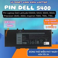 Pin Laptop Dell Latitude 5400 5410 5500 5510 Precision 3540 3550 Inspiron 7590 7591 - Chính Hãng - Dung Lượng Cao - BH 1