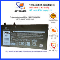 Pin Laptop Dell Latitude E5280 E5290 E5480 E5580 93FTF D4CMT 83XPC 51Wh