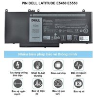 Pin Laptop Dell Latitude E5470 E5570 E5250 E5270 JY8D6 954DF RYXH G5M10 6MT4T- Pin Máy Tính Dell Zin