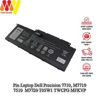 Pin Laptop Dell Precision 7710, M7710, 7510  M7720 T05W1 TWCPG MFKVP, bảo hành 6 tháng