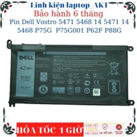 Pin laptop Dell Vostro 5471 5468 14 5471 14 5468 P75G P75G001 P62F P88G Dell inspiron 3480 - Pin WDXOR-42Wh