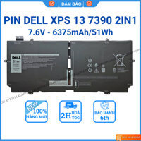 Pin laptop Dell XPS 13 7390 9310 2in1 Series P103G 52TWH 0XX3T7 MM6M8 51Wh ZIN mới 100%
