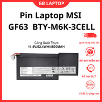 Pin Laptop MSI GF63-8RC, GF63-8RD, GF65 GF75 GS63VR GS73, MS-16K2, MS-16R1, BTY-M6K -BH 6 tháng