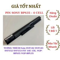 PIN Laptop SONY Vaio SVF142 SVF143 SVF152 SVF153 FIT 14E 15E, VGP-BPS35 VGP-BPL35 - 4 CELL Chất Lượng Cao Mới