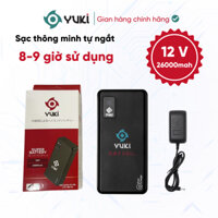 Pin lẻ Áo Điều hòa Nhật Bản YUKI - Pin 12 V, 26000 mah, sử dụng 8-10h bảo hành 12 tháng