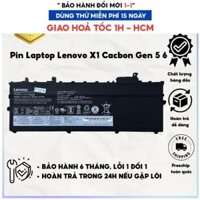 PIN LENOVO X1 CARBON GEN 5 6 (CORE I THẾ HỆ 6 7 8) (ZIN) - 3 CELL  TƯƠNG THÍCH:Lenovo ThinkPad X1 Carbon Gen 5th 2017