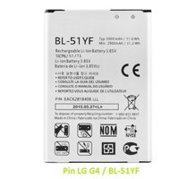 Pin LG G4 / BL-51YF Dung lượng chuẩn bảo hành 1 đổi 1