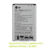 Pin LG P713 / P715 / Optimus L7II / Optimus L7II Dual /  BL-59JH