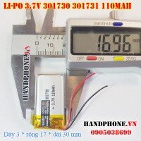 Pin Li-Po 3.7V 110mAh 301730 301731 (Lithium Polymer)