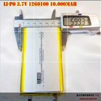 Pin Li-Po 3.7V 1260110 10000mAh (Lithium Polyme) chế UPS, sạc dự phòng
