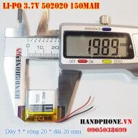 Pin Li-Po 3.7V 150mAh 502020 (Lithium Polymer)