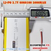 Pin Li-Po 3.7V 5000mAh 6060100 (Lithium Polymer)