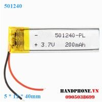 Pin Li-Po 3.7V 501240 250mAh