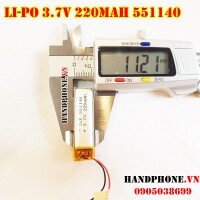 Pin Li-Po 3.7V 551140 220mAh