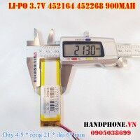 Pin Li-Po 3.7V 900mAh 452167 452268 (Lithium Polymer)