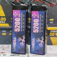 Pin Lipo 2-3s LVNCELL 5200mah 3s 65C dòng xả cao cho xe điều khiển RC, Cano, thuyền tốc độ cao, pin lipo CNHL