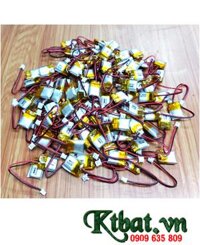 Pin LIPO 301012, Pin sạc Li-polymer 3.7v 301012 với 60mAh (3mmx10mmx12mm), Đã gắn sẳn mạch sạc