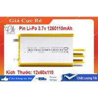 Pin Lipo 3.7V 10000mAh 1260110 mới 100% chuẩn dung lượng- có mạch bảo vệ