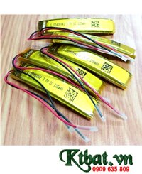 Pin LiPo 400942 _Pin sạc 3.7v 125mAh Dòng xả 1C (4.0mmx0.9mmx42mm), Có mạch sẳn cho Bluetooth, loa,..