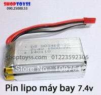 Pin lipo 7.4 1500 mah v 25c cho máy bay điều khiển v913