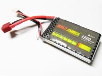 Pin Lipo 7.4V 1500mAh 2S 25C