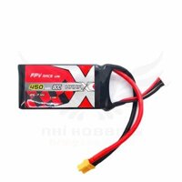 Pin Lipo Mania-X 7.4V 2S 450mAh 80C FPV Race