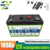 Pin Lithium 12V100Ah 3S6P 18650 Thích hợp cho máy phun, xe cút kít, xe điện trẻ em