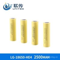 Pin Lithium 18650 Chính Hãng LG Hàn Quốc LGHE4 2500mAh Dụng Cụ Điện Xe Điện Pin Xả 25A