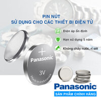 Pin lithium 3V mã CR2450 - CR2032 - CR2025 - CR2016 - CR1632 - CR1620 - CR1616 - CR1220 chính hãng Panasonic - Pin cúc áo