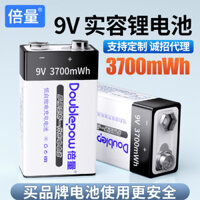 Pin Lithium 9V Chính Hãng Beiliang 3700Mwh Pin Sạc Dùng Cho Micro Không Dây, Đồng Hồ Đo Vạn Năng, Pin Máy Dò Kim Loại
