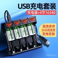 Pin Lithium Beiliang 16340 3.7V Dung Lượng Cao Máy Ảnh Tức Thì CR2 Sạc Lại CR123A , Đèn Flash & Đèn Hồng Ngoại