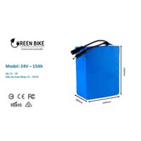 Pin Lithium ion 24V - 15Ah Hệ 7S sử dụng cho xe lăn điện, xe điện trợ lực nhật, quạt tích điện, đèn, loa,...