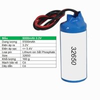 Pin lithium ion 32650 5000mAh 3.2V Sắt Phosphate  32650, Mạch bảo vệ, Dây