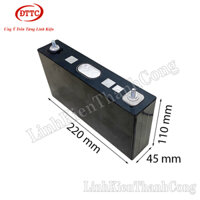 Pin Lithium NCM 3.7V 170Ah 220x45x110mm (Dài x Rộng x Cao)