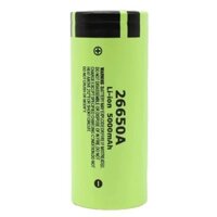 Pin Lithium Panasonic 26650 3.7V, pin sạc dung lượng cao cho đèn pin 5000mAh 4.2V