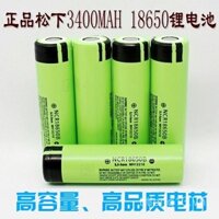 Pin lithium Panasonic NCR18650B 3400mAh 3.7V có thể sạc lại, đèn pin và đèn pha độ sáng cao