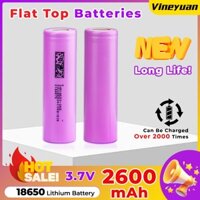 Pin Lithium Sạc 18650 3.7V 2600mAh Flat Top Pin Cho Đèn Pin LED, Đèn Pha, Chuông Cửa, Đồ Chơi, Máy Ảnh, Quạt Nhỏ, Đèn Sân Vườn Ngoài Trời, v.v.