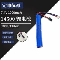 Pin lithium sạc lại 14500 7.4V 1000mAh với đầu nối SM-2P/XH-3P, gói pin lithium có sẵn cho bán buôn