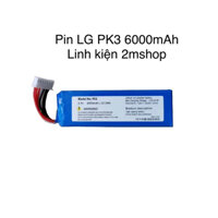 Pin Loa LG PK3. Thay pin loa PK3. Pin LG pk 3 dung luợng cao 6000mah. 2mshop