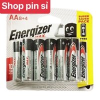 Pin Max 8+4 viên Energizer ( tiểu AA và đũa AAA)