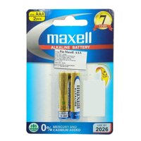 Pin Maxell Alkaline AAA 1.5V 2 Viên