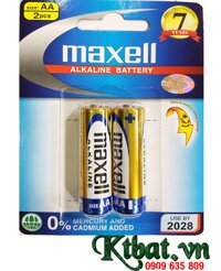 Pin Maxell LR6(GD)2B; Pin AA 1.5v Alkaline Maxell LR6(GD)2B Made in Indonesia| Vỉ 2viên