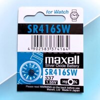 Pin Maxell Nhật Bản SR416SW  337 Viên Lẻ Hàng Chính Hãng Made in Japan - 1 Viên