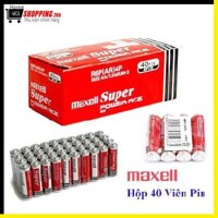 Pin Maxell Super Đỏ - Hộp 40 Viên Pin Tiểu AA 2A 1.5V