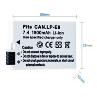 PIN MÁY ẢNH CANON LP-E8 (LP E8) 7.4V 1800mAh, DÀNH CHO EOS 550D, 600D, 650D, 700D, X4, X5, X6i, X7i