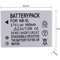 PIN MÁY ẢNH CANON NB-5L CHO CANON POWERSHOT S100, S110, S200, S230, SX200IS